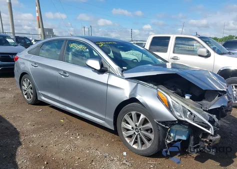 2015 Hyundai Sonata Sport/Limited z USA, uszkodzony, nr VIN 5NPE34AFXFH106491